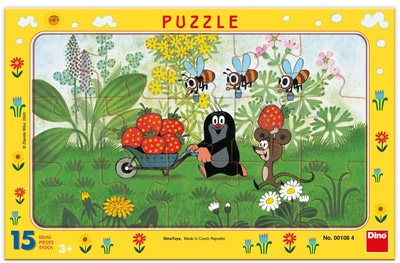 Dino Toys Puzzle Krtek na výletě 15 dílků