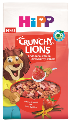 HiPP BIO křupavé Lion müsli Jahoda Vanilka