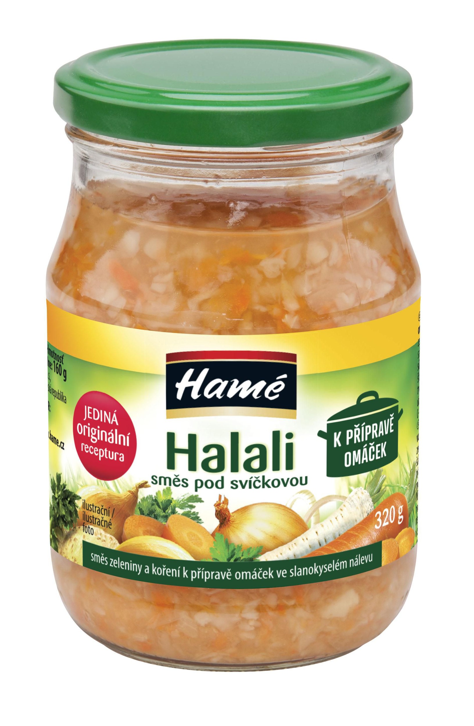 Hamé Halali směs zeleniny a koření k přípravě omáček ve slanokyselém nálevu 320g
