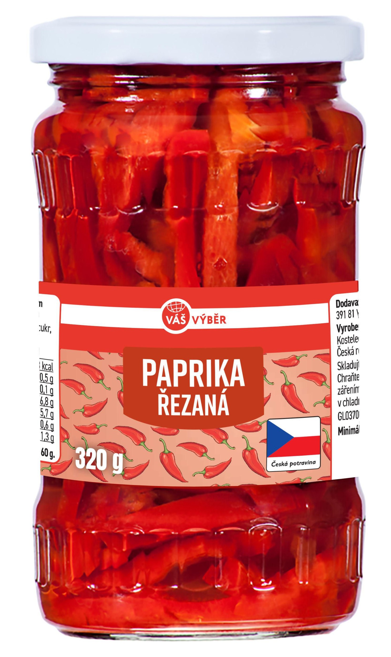 Váš Výběr Paprika řezaná 320g