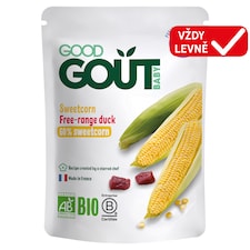 Good Gout Bio kukuřice s kachním masem 190g