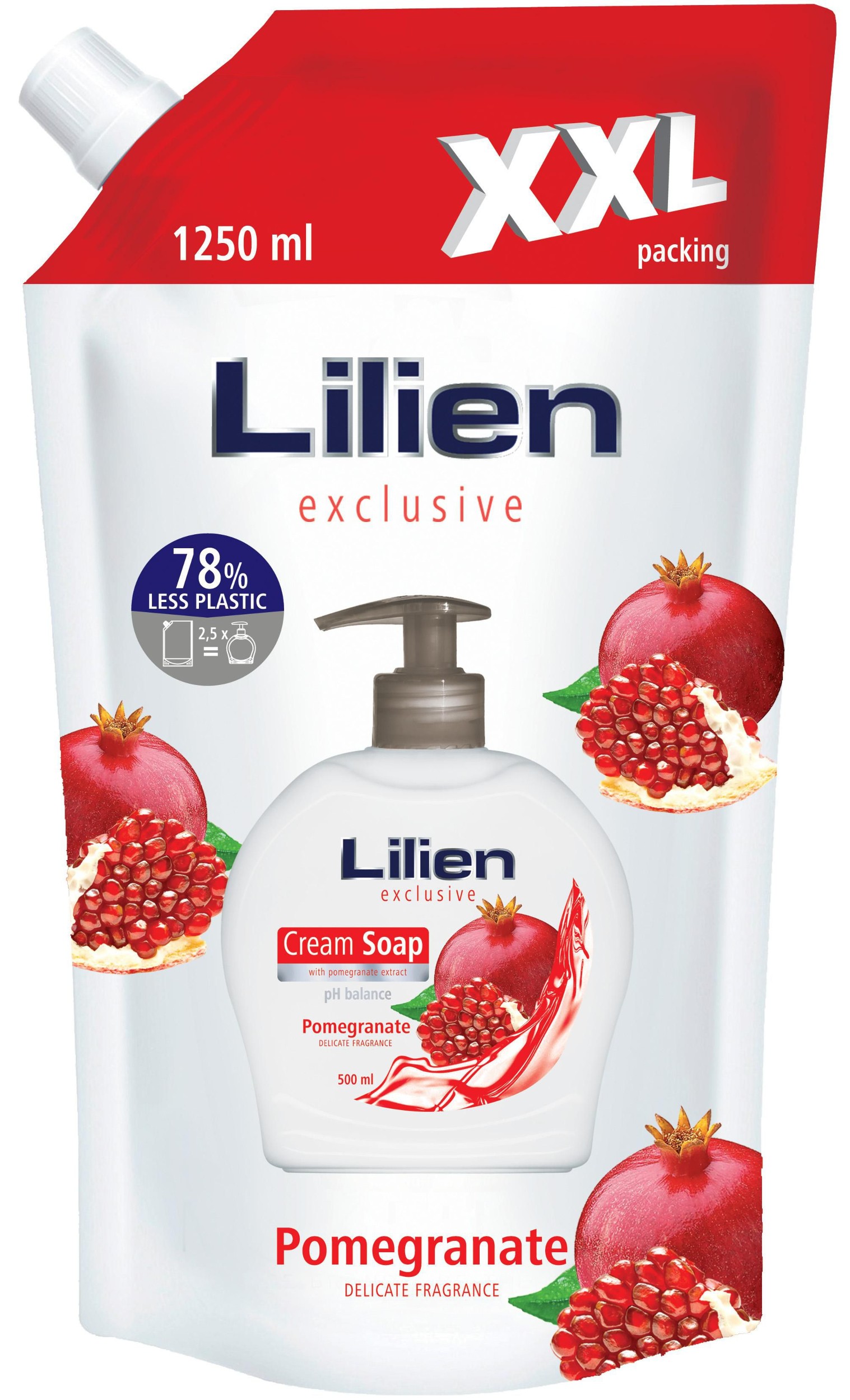 Lilien tekuté mýdlo Pomegranate Milk XXL 1250ml