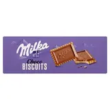 Milka Choco Biscuits sušenky s mléčnou čokoládou z alpského mléka 150 g