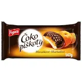 Figaro Čokopiškoty s želé s meruňkovou příchutí polomáčené čokoládou 147 g