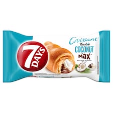 7 Days Croissant Double s kakaovou a kokosovou náplní 80g