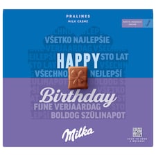Milka bonboniéra Happy Birthday, mléčná náplň 110g