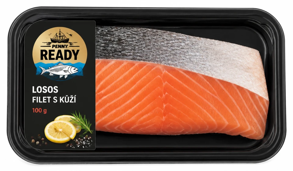 Losos filet s kůží
