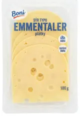 Sýr typu Emmentaler Boni plátky