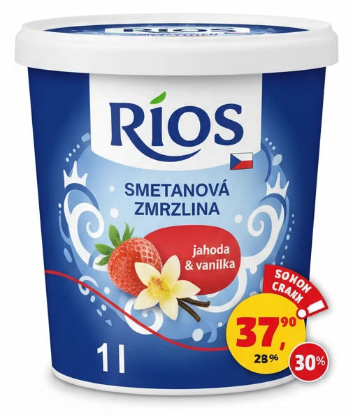 Smetanová zmrzlina Rios
