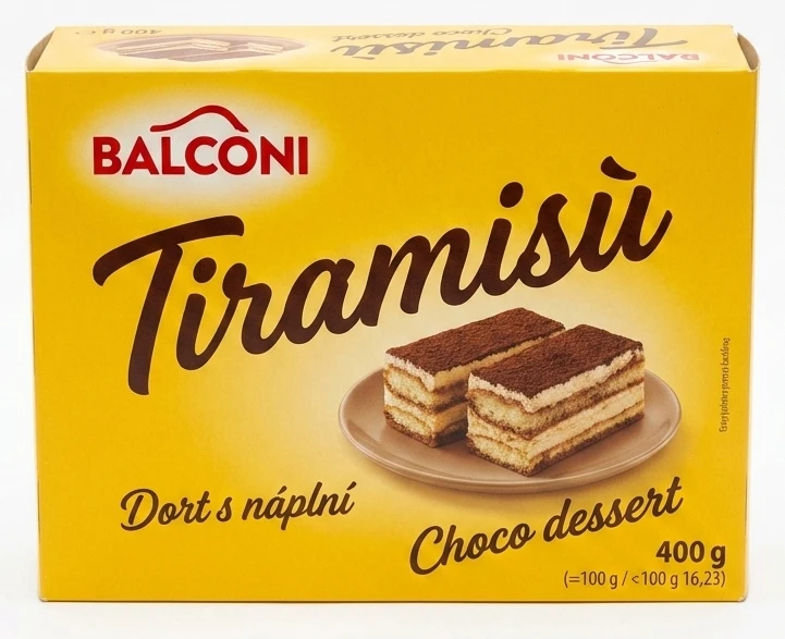 BALCONI Dort s náplní Tiramisu/Choco dessert