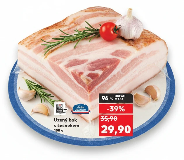 Uzený bok s česnekem