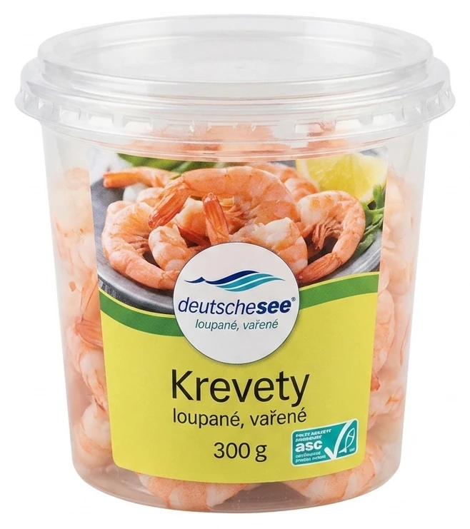 Deutsche See Krevety loupané, vařené