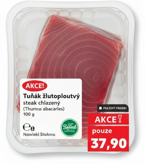 Tuňák žlutoploutvý steak chlazený