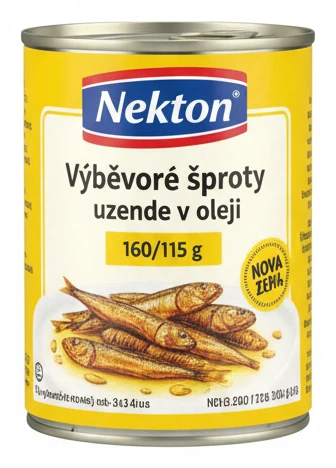 Nekton Výběrové šproty uzené v oleji