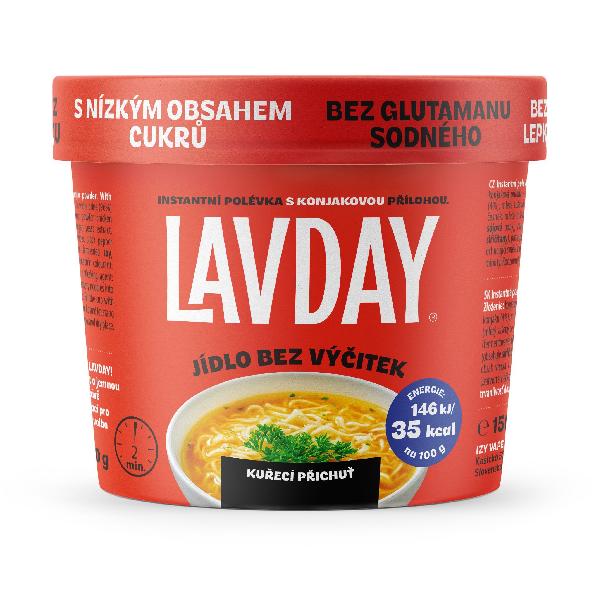 Lavday Instantní polévka s příchutí kuřecího masa 150g