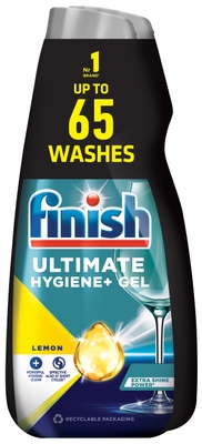 Finish Ultimate Hygiene+ gel – Lemon (2x 650 ml)