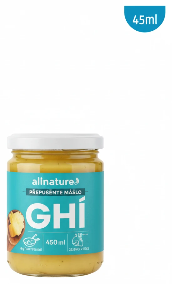 Přepuštěné máslo ghí allnature