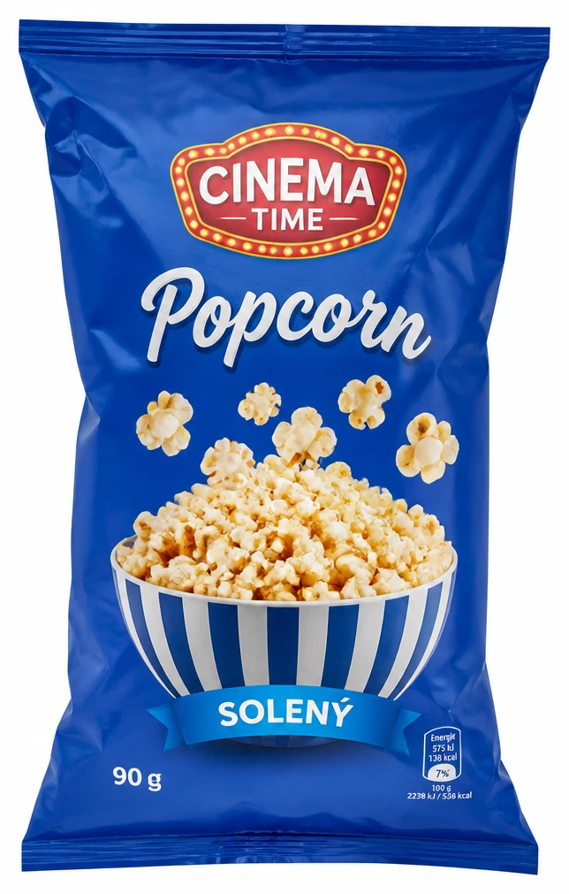 Popcorn Cinema Time různé druhy