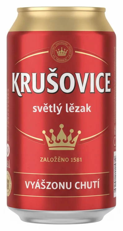 Krušovice 11 světlý ležák plech