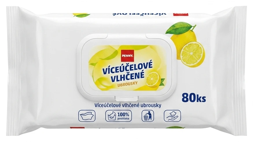 Víceúčelové vlhčené ubrousky Penny různé druhy