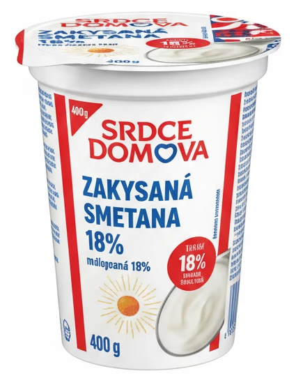 Srdce domova Zakysaná smetana 18%