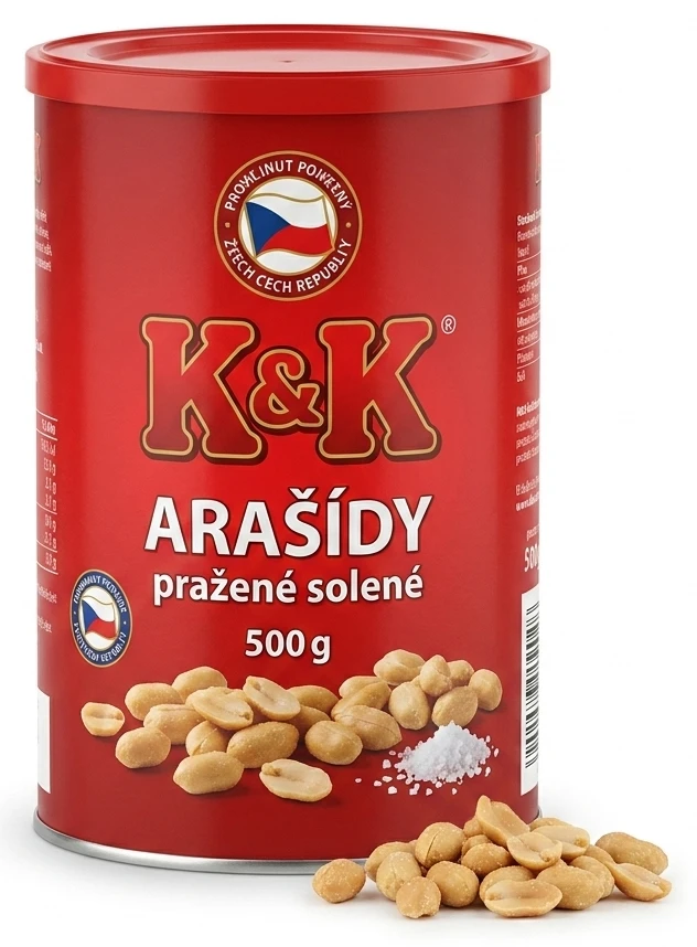 K&K Arašídy pražené solené