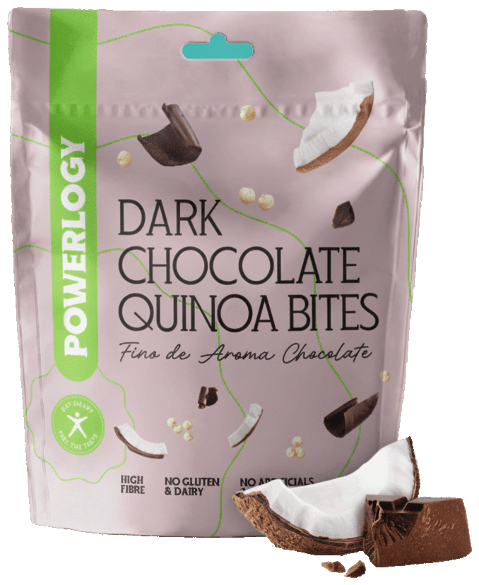 Powerlogy Quinoa bites hořká čokoláda