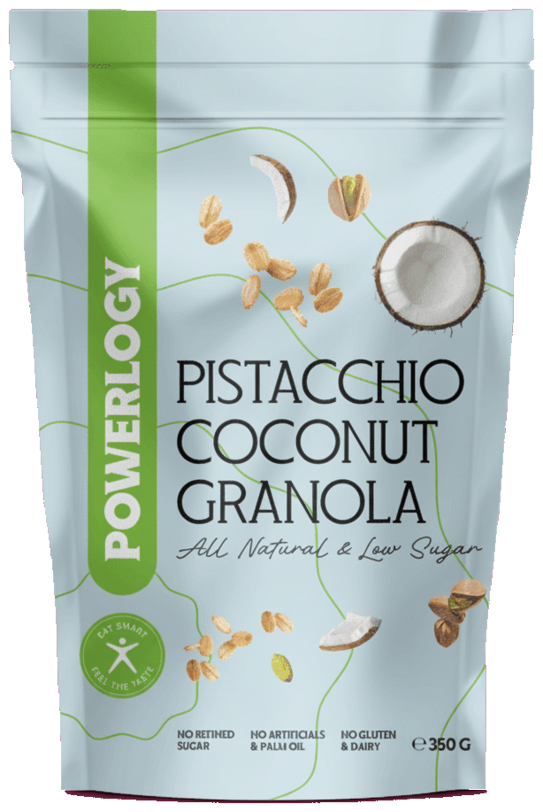 Powerlogy Granola pistácie a kokos