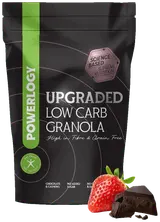 Powerlogy Upgraded low carb granola čokoláda a jahoda