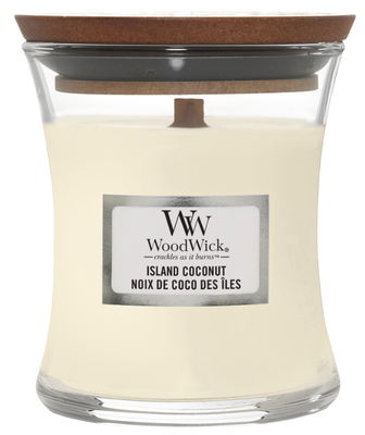 Wood Wick Island Coconut svíčka váza malá