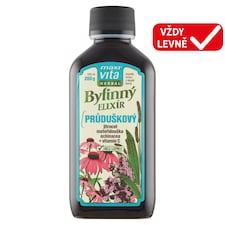 Maxi Vita Herbal Bylinný elixír průduškový jitrocel mateřídouška echinacea + vitamin C 200ml