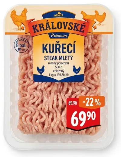 Kuřecí steak mletý