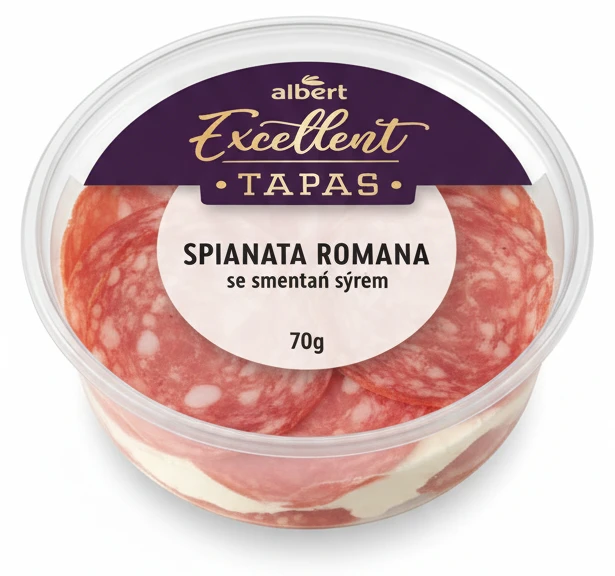 Spianata Romana se smetanovým sýrem