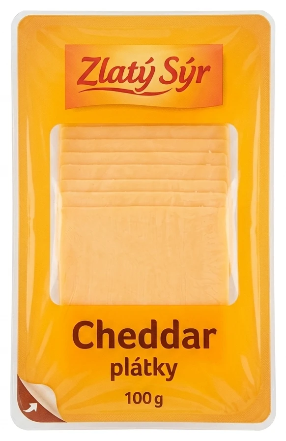 Zlatý Sýr Cheddar plátky