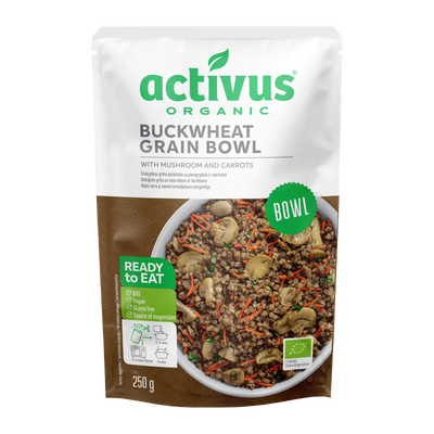 Activus ORGANIC Grain bowl s pohankou a houbami