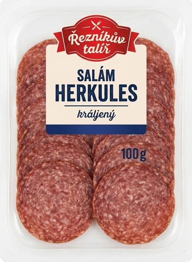 Salám Herkules Řezníkův talíř krájený