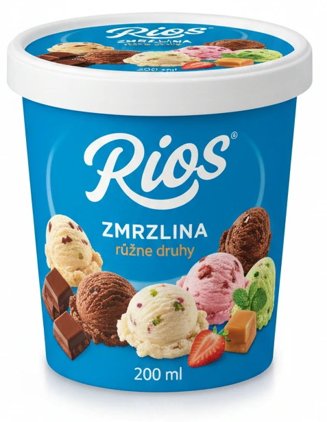 Zmrzlina Rios různé druhy