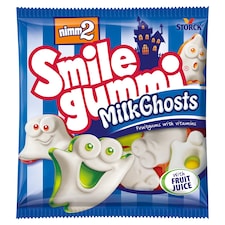 nimm2 Smilegummi Milk Ghosts želé s odstředěným mlékem, ovocnou příchutí a vitaminy 90g