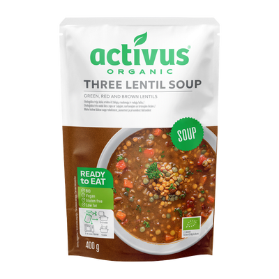 Activus ORGANIC Polévka ze tří druhů čočky