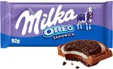 Milka čokoláda Oreo Sandwich mléčná čokoláda a sušenky