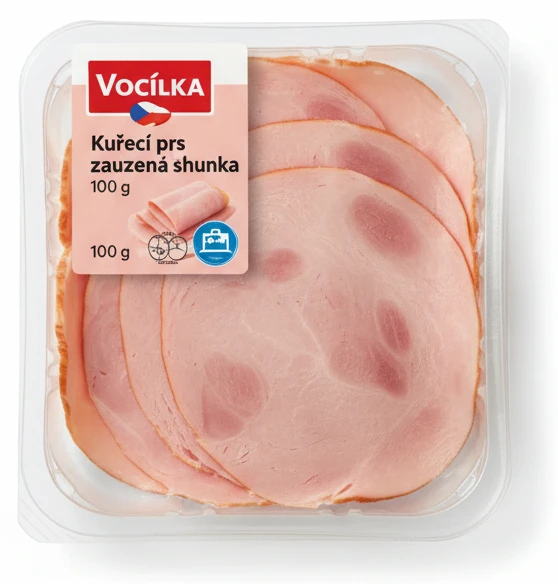 Vocílka Kuřecí prsní zauzená šunka