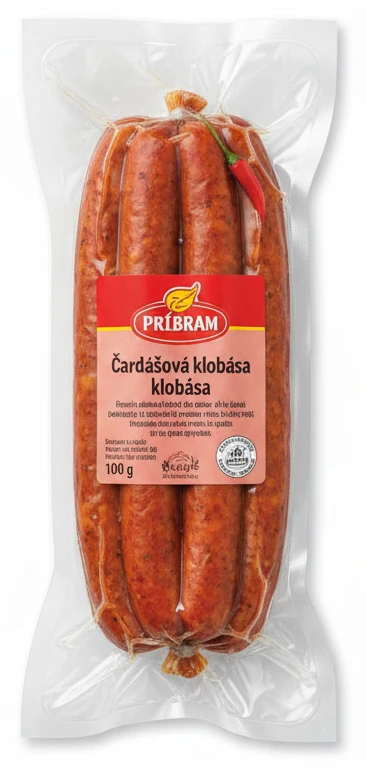 Uzeniny Příbram Čardášová klobása