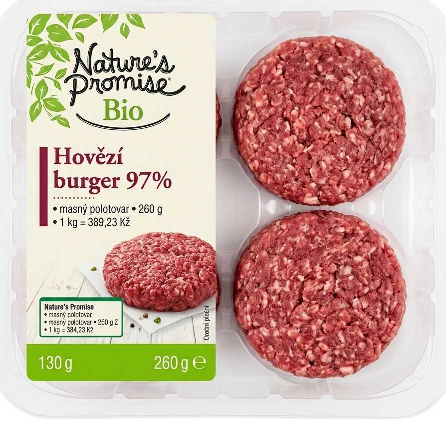 Nature's Promise Bio Hovězí burger