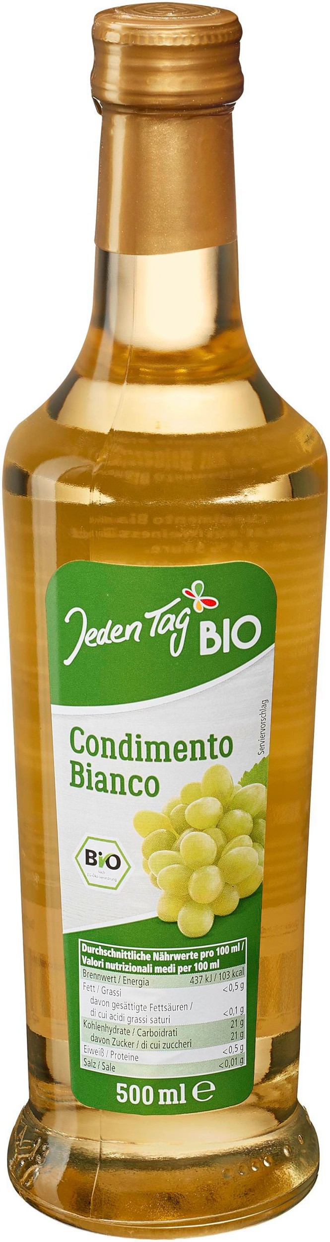 Jeden Tag Bio Condimento Bianco 500ml