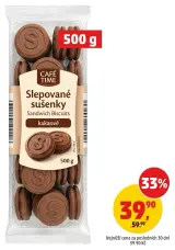 Slepované sušenky Café Time kakaové