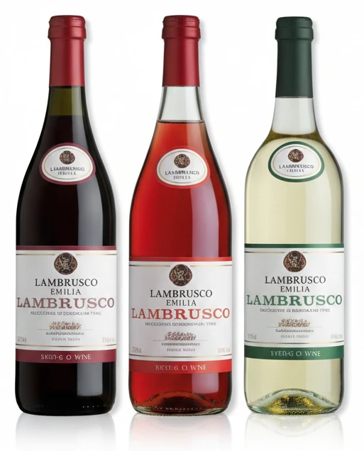 Lambrusco Emilia červené, růžové, bílé