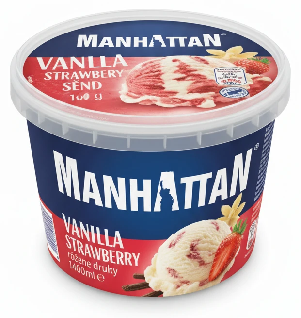 Zmrzlina Manhattan různé druhy