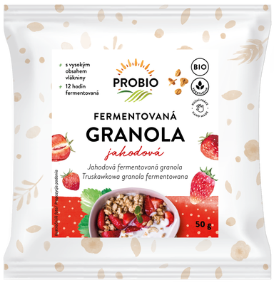 Probio Granola fermentovaná jahodová jednoporcová