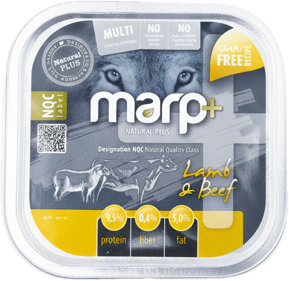 Marp Natural Plus vanička pro psy s jehněčím a hovězím