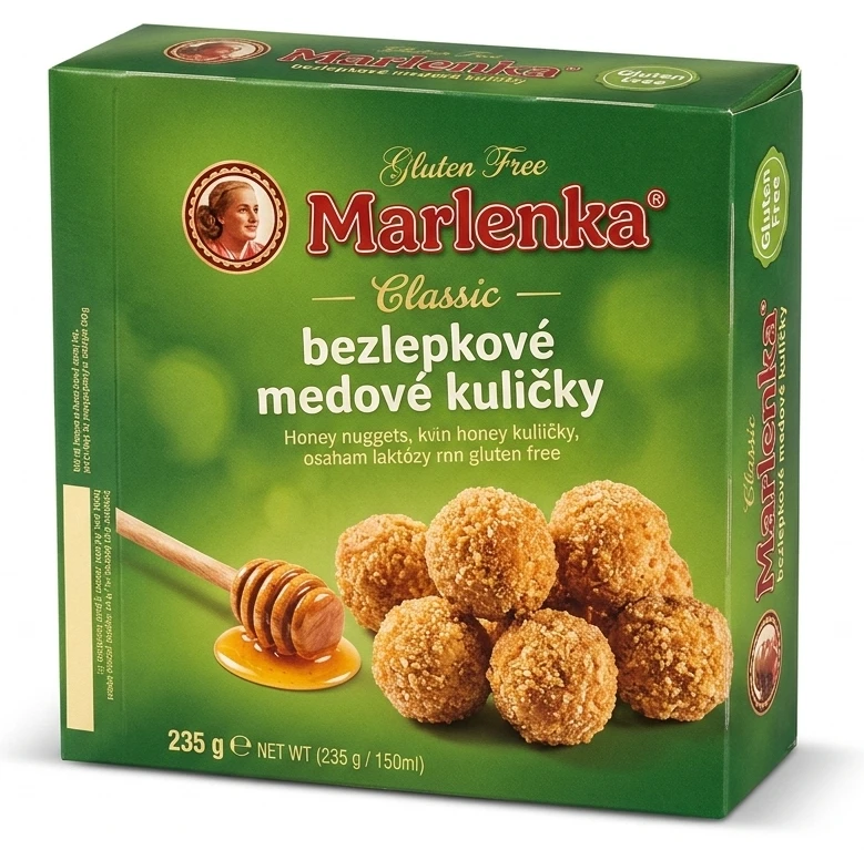 Marlenka bezlepkové medové kuličky